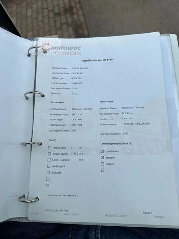 Weg-terreinkraan Grove GCK3045!! GOVERNMENT CRANE!!7101KM!!2947 HOURS!...