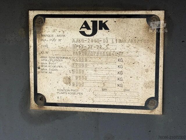 Teherautó AJK ASFALT Kipper OP17-27-22.5