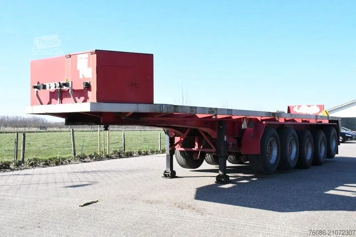 Flatbed Lueck SPR75 5  5 achse BALLAST TRAILER 3x STEERAXLE!!