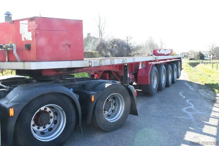 Flatbed Lueck SPR75 5  5 achse BALLAST TRAILER 3x STEERAXLE!!