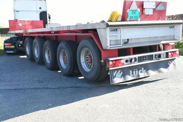 Flatbed Lueck SPR75 5  5 achse BALLAST TRAILER 3x STEERAXLE!!