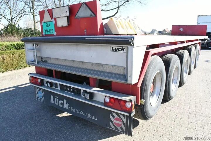 Flatbed Lueck SPR75 5  5 achse BALLAST TRAILER 3x STEERAXLE!!