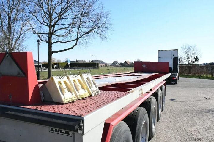 Flatbed Lueck SPR75 5  5 achse BALLAST TRAILER 3x STEERAXLE!!