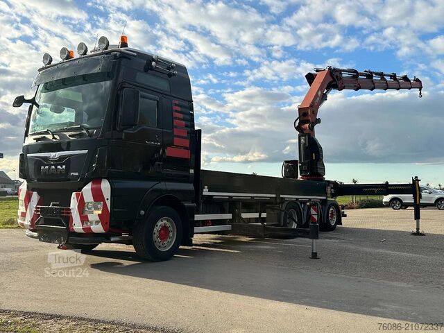 Kraanwagen MAN TGX 35.480!!8x4 TRIPLE!!HIAB 62tm!!CRANE/GRUE!!...