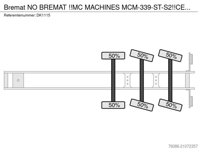 Betonpomp Bremat NO BREMAT !!MC MACHINES MCM-339-ST-S2!!CEMENT M...