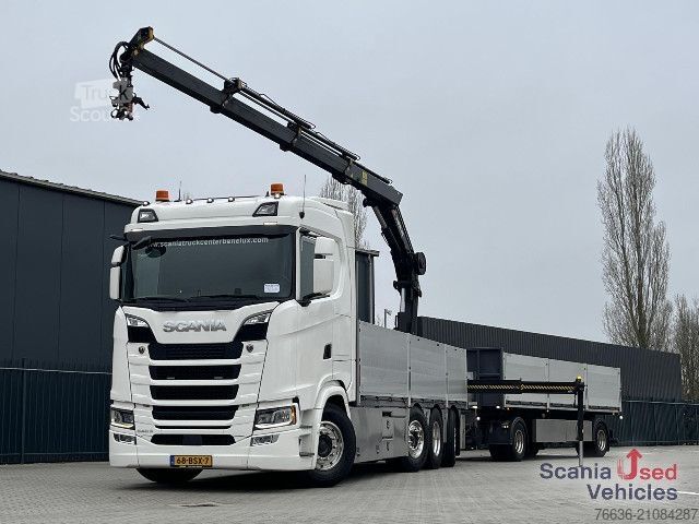 Spezial-LKW Scania S 540 B8x2/*6NB HIAB X-HIPRO 232+GS MEPPEL TRAILER