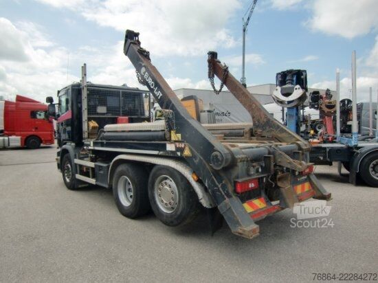Trostrani kiperski kamion SCANIA G410 ABSETZER, AUTOMATIK, E6 6X2 LENK UND LIFTACHSE