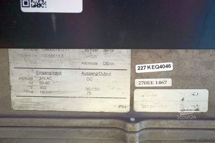Gabelstaplerbatterie LINDE D400G80/75