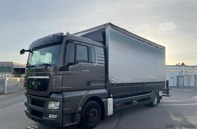 Transporter mit Pritsche & Plane MAN Tax 18.400 Palfinger 14002 EH Kran
