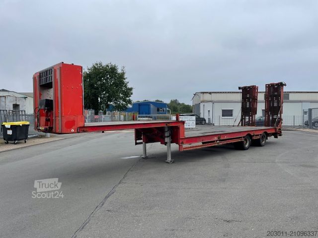 Low loader semitrailer MÜLLER-MITTELTAL TS 2   Winde  24v  hydraulikaggregat