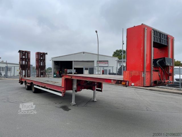 Low loader semitrailer MÜLLER-MITTELTAL TS 2   Winde  24v  hydraulikaggregat