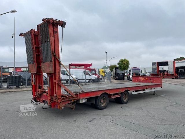 Low loader semitrailer MÜLLER-MITTELTAL TS 2   Winde  24v  hydraulikaggregat