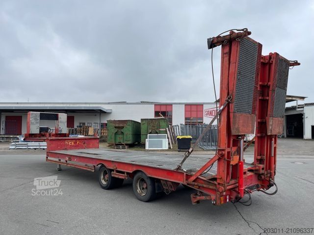Low loader semitrailer MÜLLER-MITTELTAL TS 2   Winde  24v  hydraulikaggregat