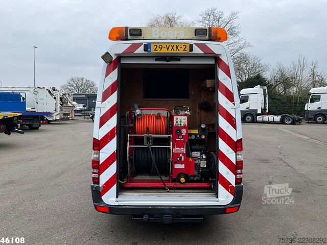Camioneta familiar de techo alto Mercedes-Benz Sprinter 313 2.2 CDI ROM hogedruk rioolunit