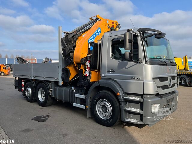 Krano sunkvežimis Mercedes-Benz Axor 2633 Effer 52 Tonmeter laadkraan + Fly-Jib...