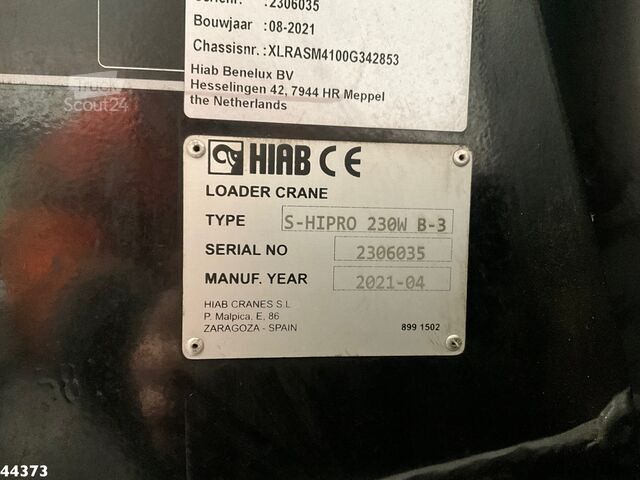 Jätteenkeräysauto DAF FAN CF 340 Euro 6 Hiab 23 Tonmeter laadkraan Ju...