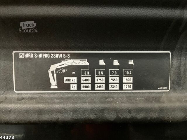 Jätteenkeräysauto DAF FAN CF 340 Euro 6 Hiab 23 Tonmeter laadkraan Ju...