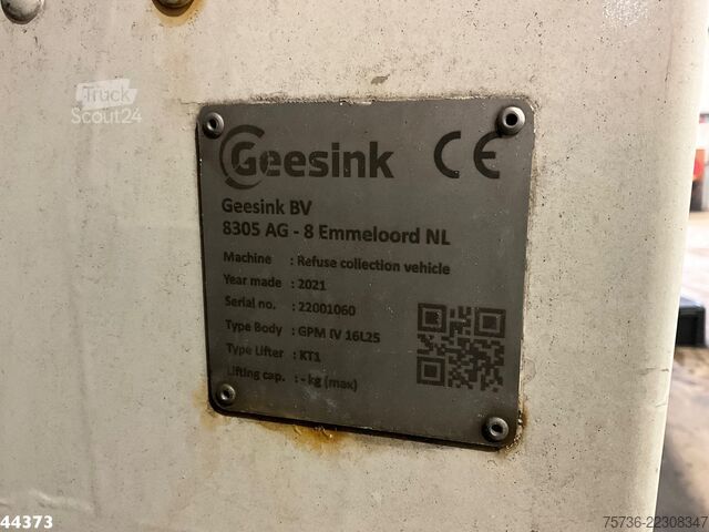 Jätteenkeräysauto DAF FAN CF 340 Euro 6 Hiab 23 Tonmeter laadkraan Ju...