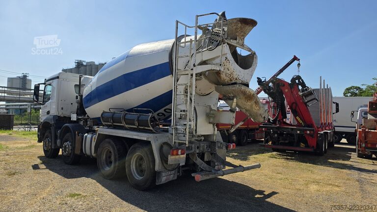 Betona maisītājmašīna kravas automašīna Mercedes-Benz Arocs 3240*Stetter9m³*8X4*