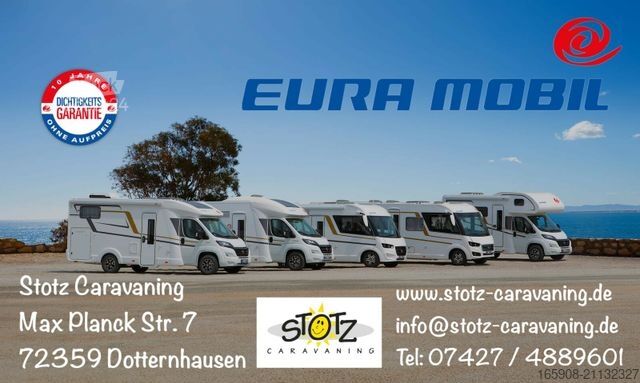 Polointegrovaný karavan EURAMOBIL PT 726 EB Automatik Mercedes Aktion