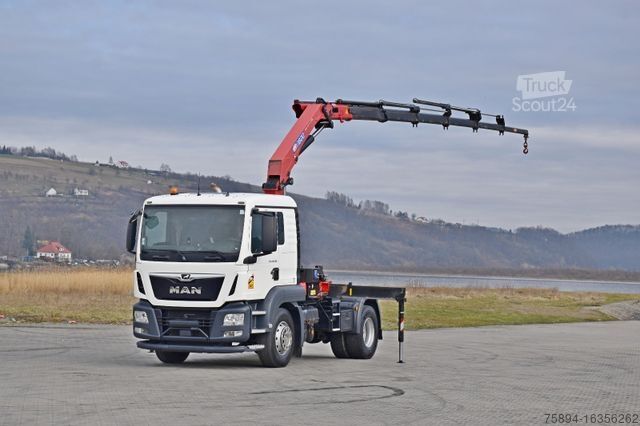 Żuraw samochodowy MAN TGS 18.500 Sattelzugmaschine + KRAN /FUNK