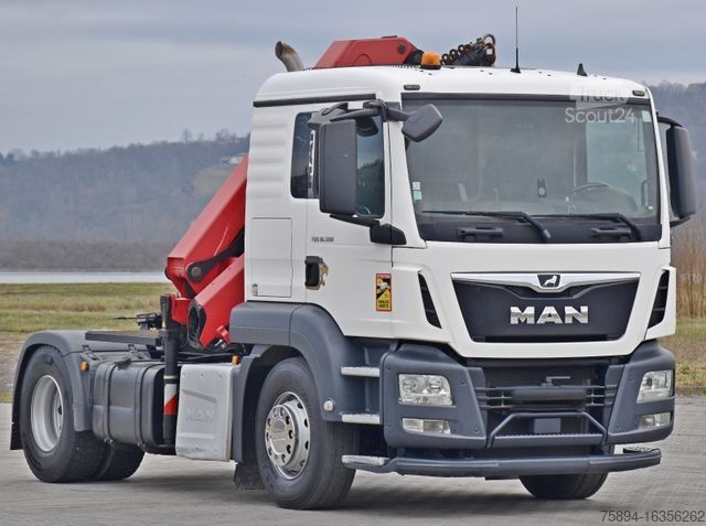 Żuraw samochodowy MAN TGS 18.500 Sattelzugmaschine + KRAN /FUNK