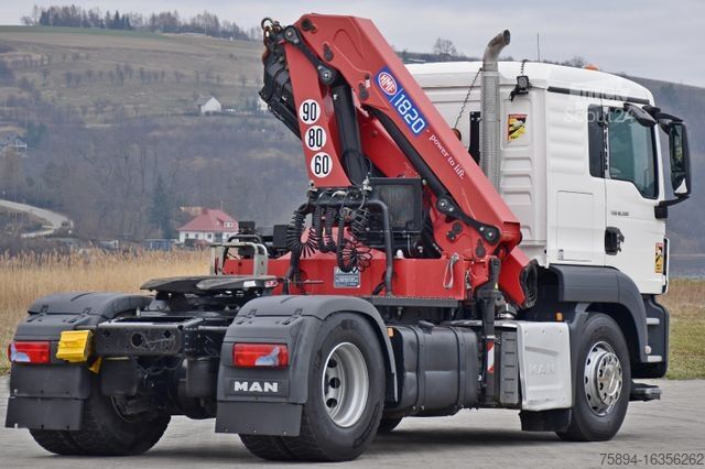 Żuraw samochodowy MAN TGS 18.500 Sattelzugmaschine + KRAN /FUNK