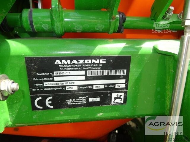 Pesticidsprøjte Amazone UF 2002