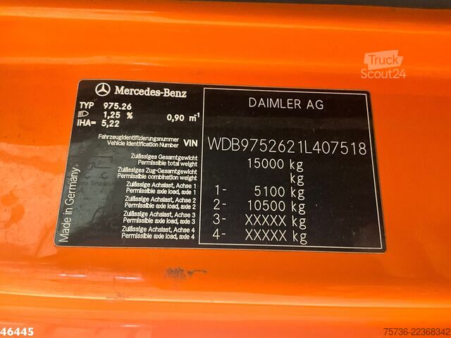 Silniční zametač Mercedes-Benz Atego 1324 Johnston VT 650 Just 131.138 km!