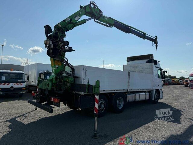 Automobilis ar plakanu platformu Mercedes-Benz Actros 2546 Kran faltbar+ FB Motor nur 235 TKM *