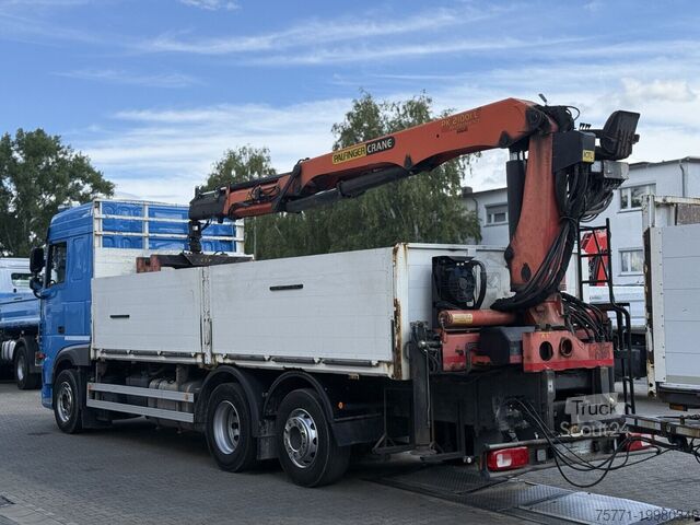 Płaska skrzynia DAF XF 480 6x2 EURO6 SKRZYNIA Z HDS PALFINGER PK21000L