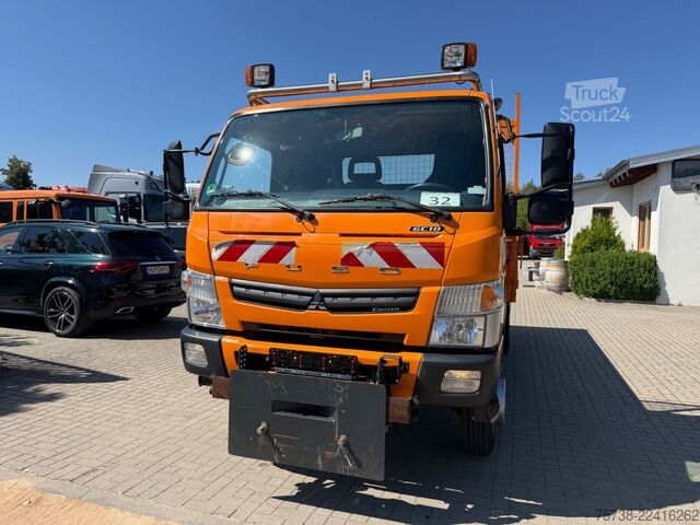Transporter mit Kipper FUSO 6C18 4x4 ALLRAD/ANBAUPLATTE/3-Seiten-Kipper/AHK