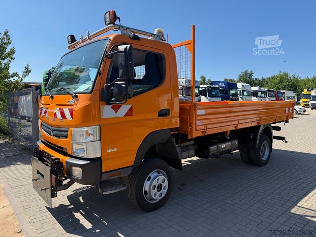 Transporter mit Kipper FUSO 6C18 4x4 ALLRAD/ANBAUPLATTE/3-Seiten-Kipper/AHK