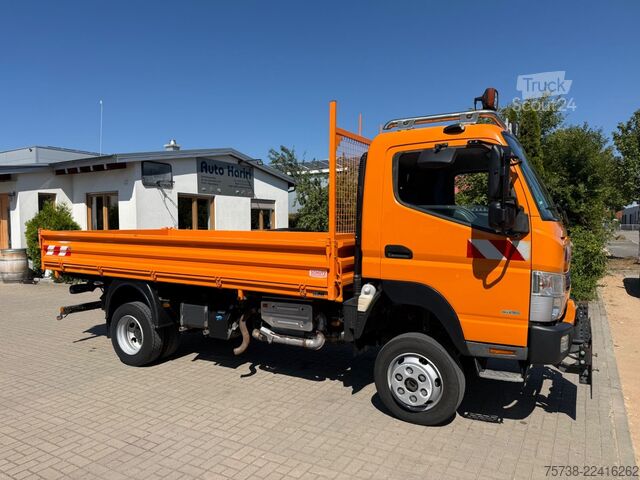 Transporter mit Kipper FUSO 6C18 4x4 ALLRAD/ANBAUPLATTE/3-Seiten-Kipper/AHK