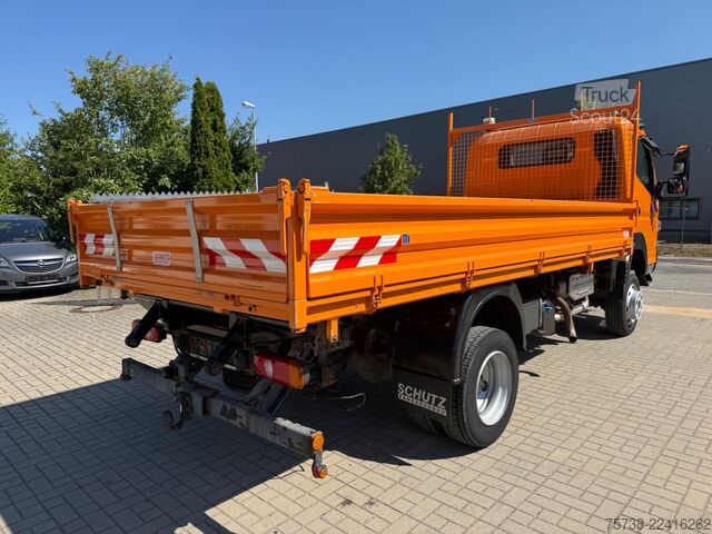 Transporter mit Kipper FUSO 6C18 4x4 ALLRAD/ANBAUPLATTE/3-Seiten-Kipper/AHK