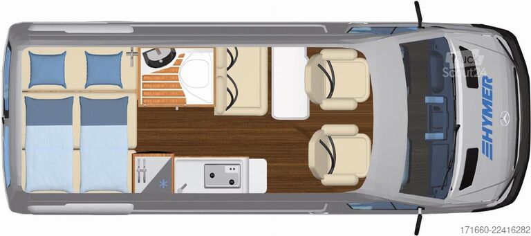 Автодім HYMER/ERIBA Free S 600 AHK, ACC, DIESELHZG, SCHLAFDACH