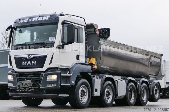 Billenő teherautó MAN TGS 35.500 Kipper Trösch Thermo-Mulde 10x4