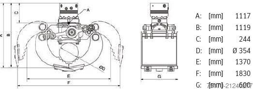 Prijemalo DMS SG12060 Grabgreifer Sortiergreifer / NEU / lagernd
