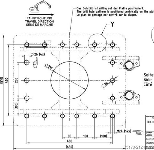Snelwisselunit Liebherr Likufix SW33 Adapterplatte / NEU lagernd WESTTECH