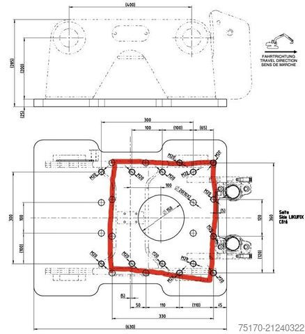 Snelwisselunit Liebherr Likufix SW33 Adapterplatte / NEU lagernd WESTTECH