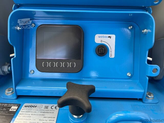 уплътнител Weber CR 6 WSA Rüttelplatte / Hatz-Diesel / 428 kg / NEU