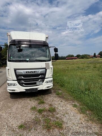 Tovorno vozilo s ravno platformo in ponjavo DAF LF 290