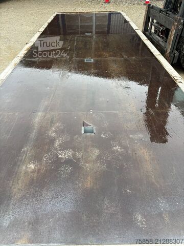 Caisse mobile ouverte Krone Plattform 7,82m mit Steckrungen mittig