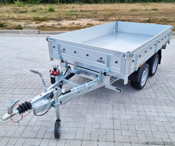 Tipper trailer Martz Anhänger 2000kg  253cm x 152cm Rückwärtskipper