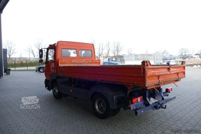 Benne tri-benne MERCEDES-BENZ 818K Atego, E6, 62TKM, 2xAHK, neue Reifen