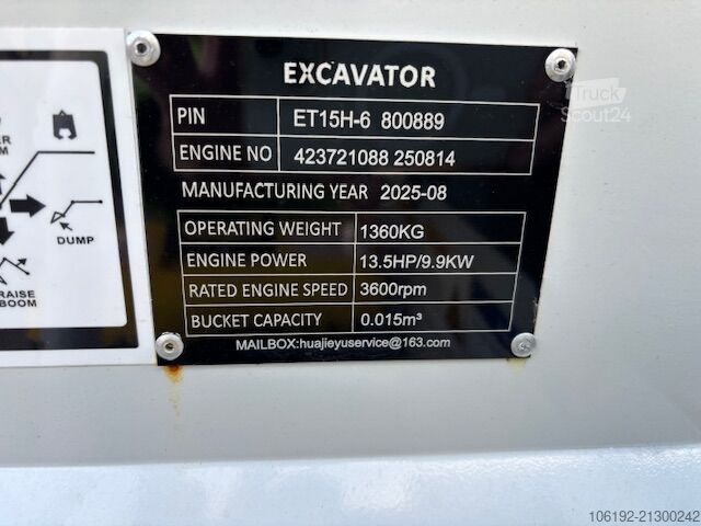 Minibagger Toft ET15H-6