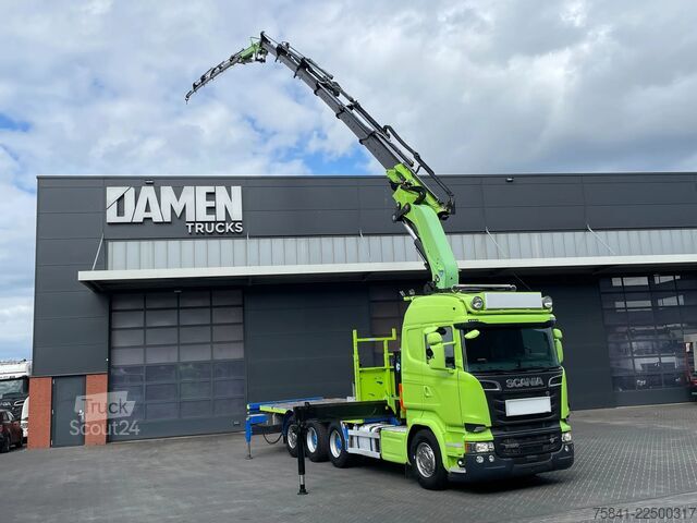 Vinç kamyonu Scania R520 R520 V8 LB 8x4*4HNB Effer 525 / 6S + JIB 6...