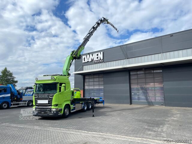 Vinç kamyonu Scania R520 R520 V8 LB 8x4*4HNB Effer 525 / 6S + JIB 6...