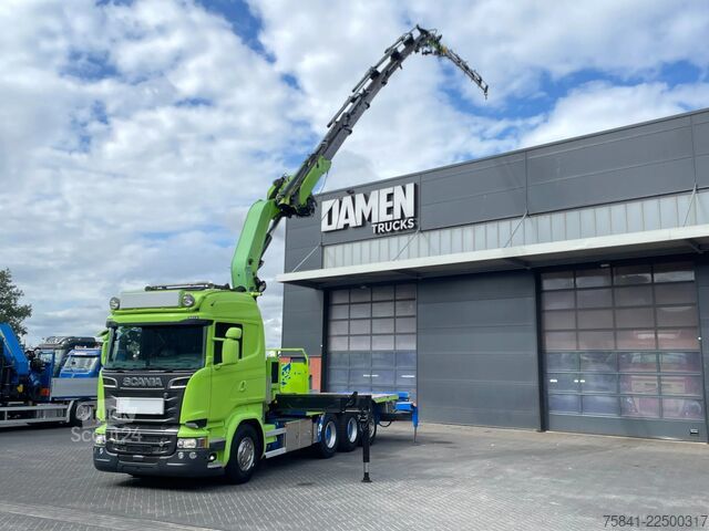 Vinç kamyonu Scania R520 R520 V8 LB 8x4*4HNB Effer 525 / 6S + JIB 6...