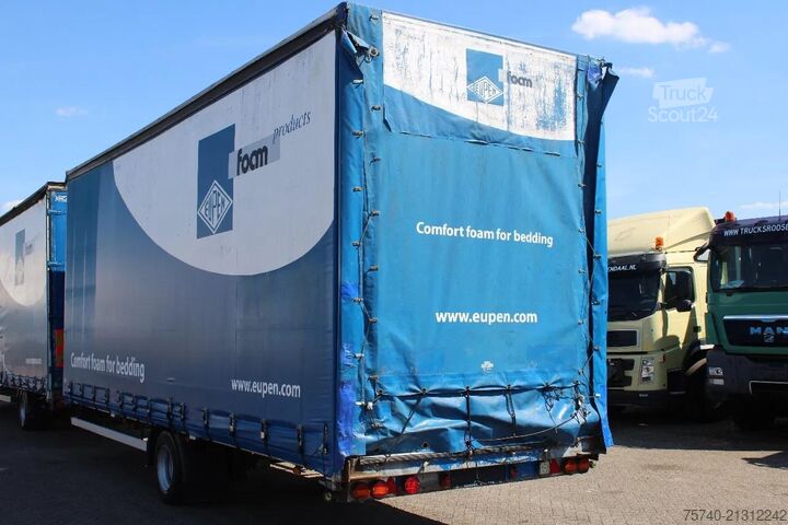 Schuifzeil MAN TGL 8.210 + TRAILER + SLEEPCAB COMBI